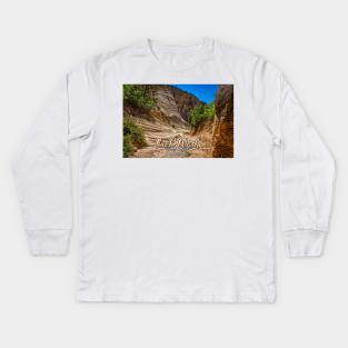 Lick Wash Trail Hike Kids Long Sleeve T-Shirt